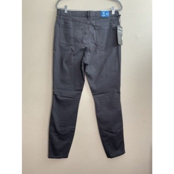 NWT Kuhl Wicking Gray Stretch Kontour Flat Front Skinny Pants Women Size 14 - Picture 10 of 15